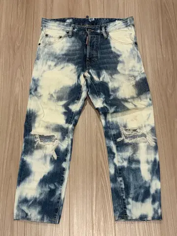 DSQUARED2 타이다이 패턴 데님 44