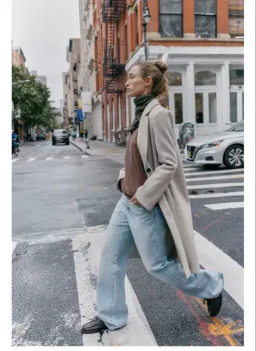 착용 1회 베이지 롱 코트