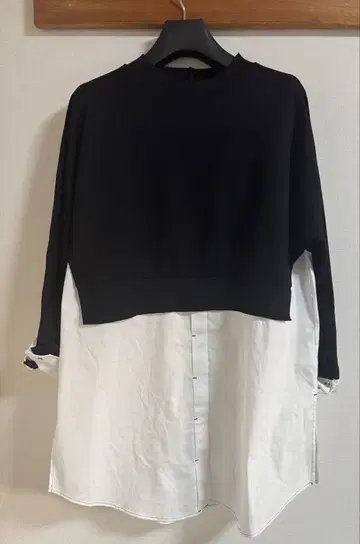 HIROKO KOSHINO 트렁크 히로코코시노 레이어드 풀오버 셔츠