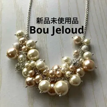 [ 미사용 새상품 ] 부즈루드 비즈 목걸이 펄 화이트