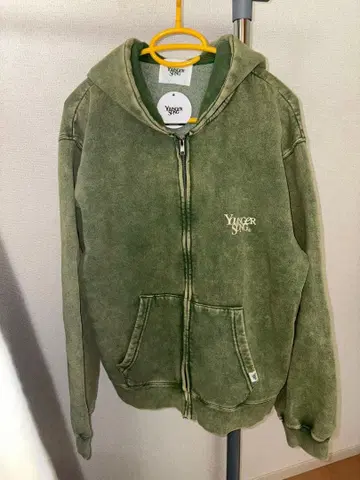 [ 미사용 새상품 ] Younger Song 풀 집업 후드티 카키