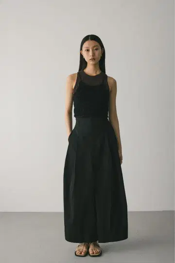 STYLEMIXER 턱 치노 스커트