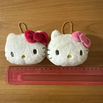 헬로키티 마스코트 미니 파우치 2개 세트