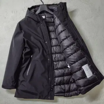 컨디션 최상 현행 XL 캘빈클라인 다운 코트 롱 퀼팅 두꺼운