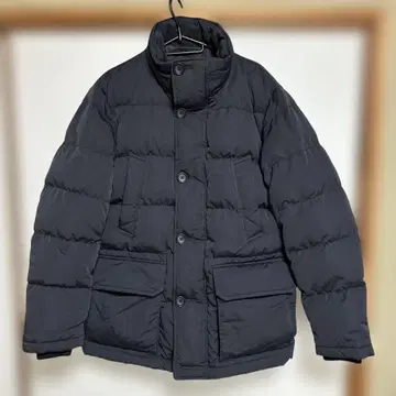 네이비 다운 자켓 버튼 포함 UNIQLO