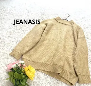 지나시스 [ F ] 상의 긴팔 모크넥 니트 스트레치