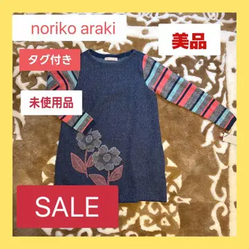 noriko araki 꽃무늬 스트라이프 긴팔 튜닉 42