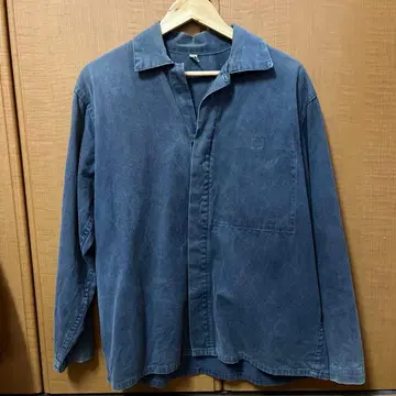 커버올 퍼플네이비 워크 자켓 구제 의류