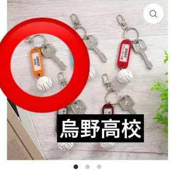 하이큐!! 카라스노 고교 트레이딩 학교명 포함 열쇠 참 키링