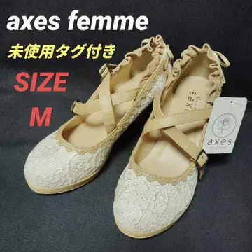 미사용 택 포함 axes femme 레이스업 크로스 펌프스 M