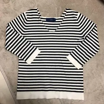 SHIPS 스트라이프 V넥 긴팔 니트