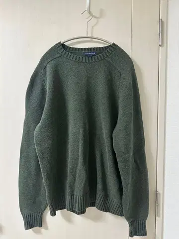 랜드스 엔드 그린 크루넥 스웨터