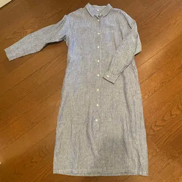무인양품 린넨 셔츠 원피스