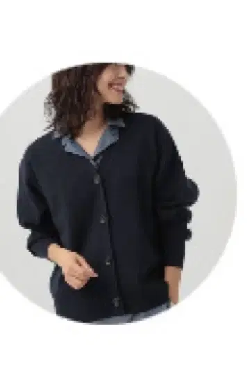 미사용 새상품 택 포함 Elura 농밀 매끄러운 하이 게이지 가디건