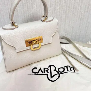 CARBOTTI 화이트 미니 핸드백 에리카