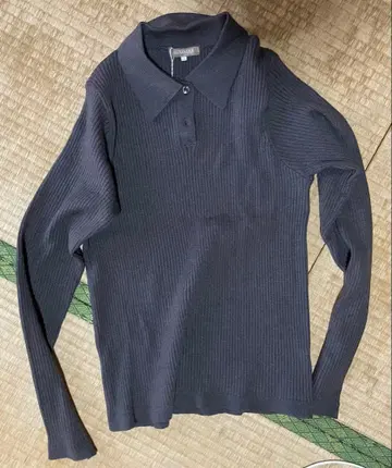 리브 폴로 칼라 긴팔 폴로 스웨터 LL 브라운 시마무라