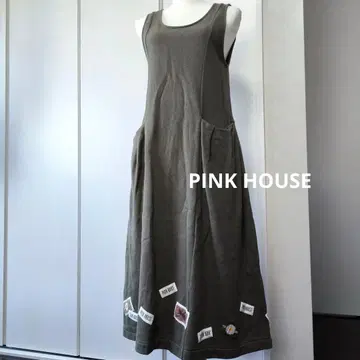 PINK HOUSE 핑크하우스 원피스 와펜 사용 오버롤 스커트