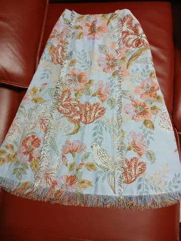 케이타 마루야마 고블랑 직물 스커트