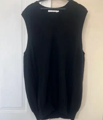 UNIQLO 캐시미어 100% 베스트 V넥 슬리브리스 블랙 XL