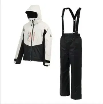 리바레이 낚시용 방한 수트 RBB 블랙/화이트 M 방한복 방한 의류