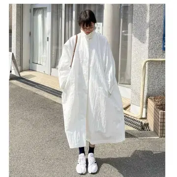 fashiru 스탠드 칼라 스프링 코트