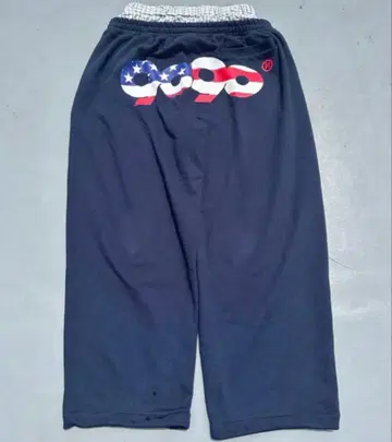 택 포함 90 로고 아메리칸 스웨트 팬츠 네이비 S