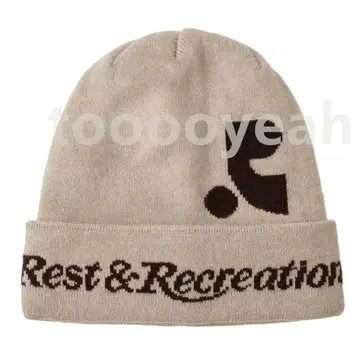 Rest & Recreation 니트 모자 베이지