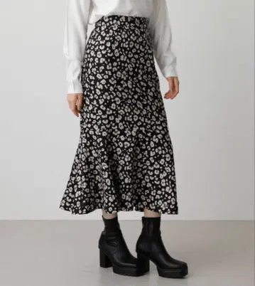 MOUSSY 레오파드 머메이드 스커트