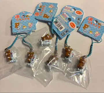 리락쿠마 토야마 한정판 스트랩 반딧불이 오징어로 뒹굴뒹굴 [라스트]