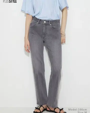 PLST 그레이 부츠컷 데님 사이즈 M