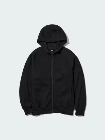 히트텍 보아 맨투맨 풀 집업 후드티 (긴팔) XL 블랙