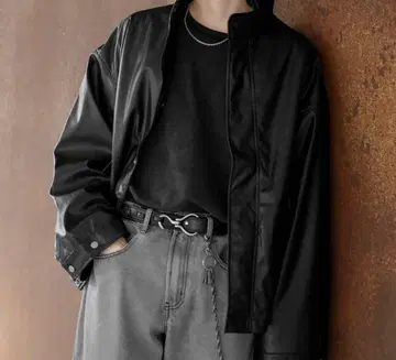 ASTRONOMY 가죽 자켓 오버 사이즈 L