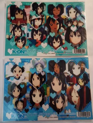 케이온!! 클리어 책갈피 세트 아키야마 미오 나카노 아즈사 2점