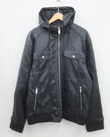 새상품급 Reason  페이크 레더 자켓