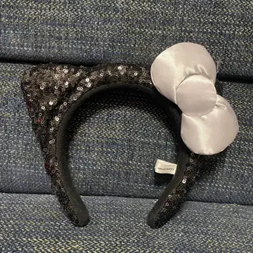 USJ 키티 스팽글 머리띠 블랙