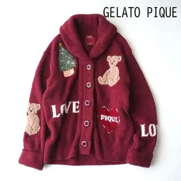 젤라또피케 2023 HOLIDAY 자카드 숄 가디건