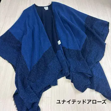 유나이티드 애로우즈 네이비 판초 가디건 이탈리아제