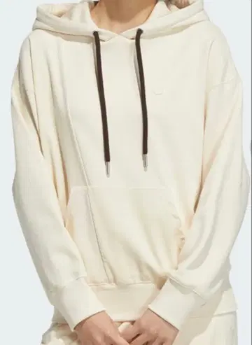 adidas 아디다스 오리지널 아이보리 후드 부착 후드티 XS
