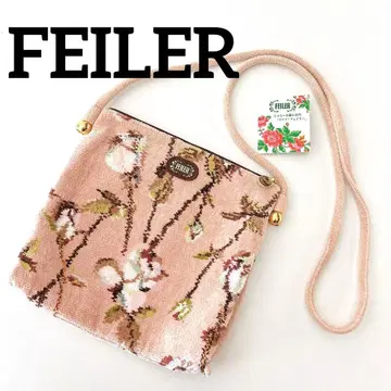 새상품급*FEILER 숄더백 로자소아베 셔닐 핑크