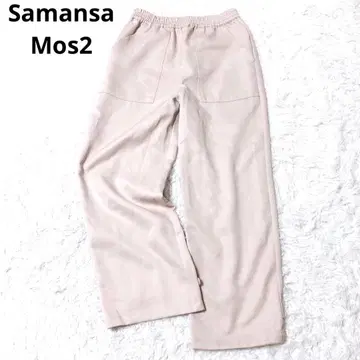 사만사 모스모스 캐주얼 팬츠 하의 허리밴딩 베이지