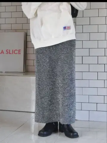 Ungrid 라메 니트 아이라인 스커트