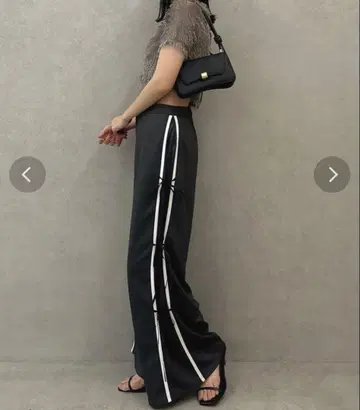 dazzlin 사이드 리본 트랙 팬츠 M 사이즈