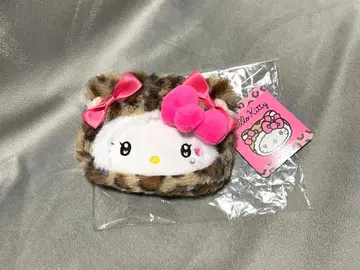 헬로키티 레오파드 무늬 미니 파우치