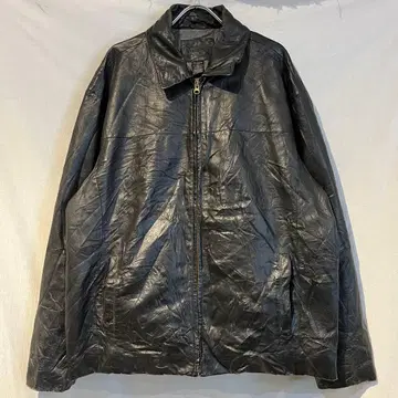 90s usa 구제 의류 가죽 집업 자켓 빅 사이즈 L