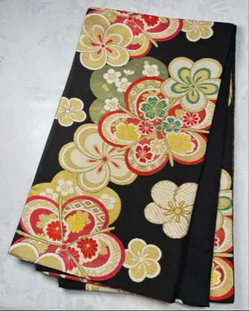 fk-31 순수 실크 후쿠로 오비 후리소데 성인식 새상품급