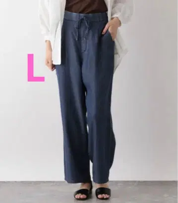 글로벌 워크 라이트 데님 이지 팬츠 네이비 L