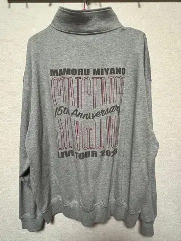 미야노 마모루 굿즈 하프 지퍼 풀오버