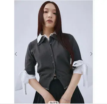 eimy istoire 셔츠 도킹 레이어드 니트