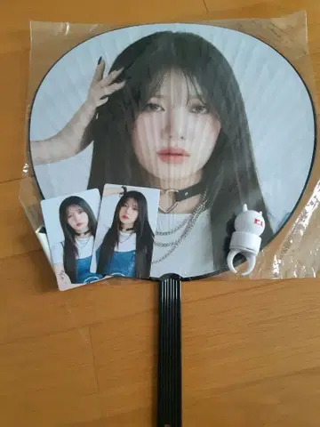 베비몬 로라 부채 라이브 한정판 트레이딩 카드 링 라이트 세트