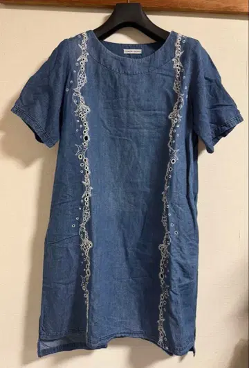 츠모리치사토 데님 롱 원피스